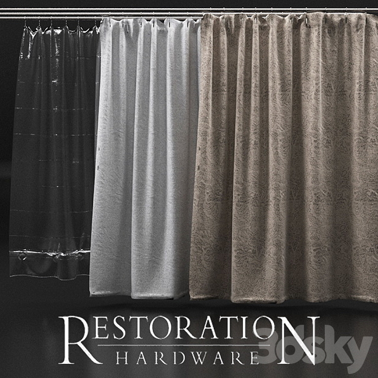 Restoration hardware shower shop curtain