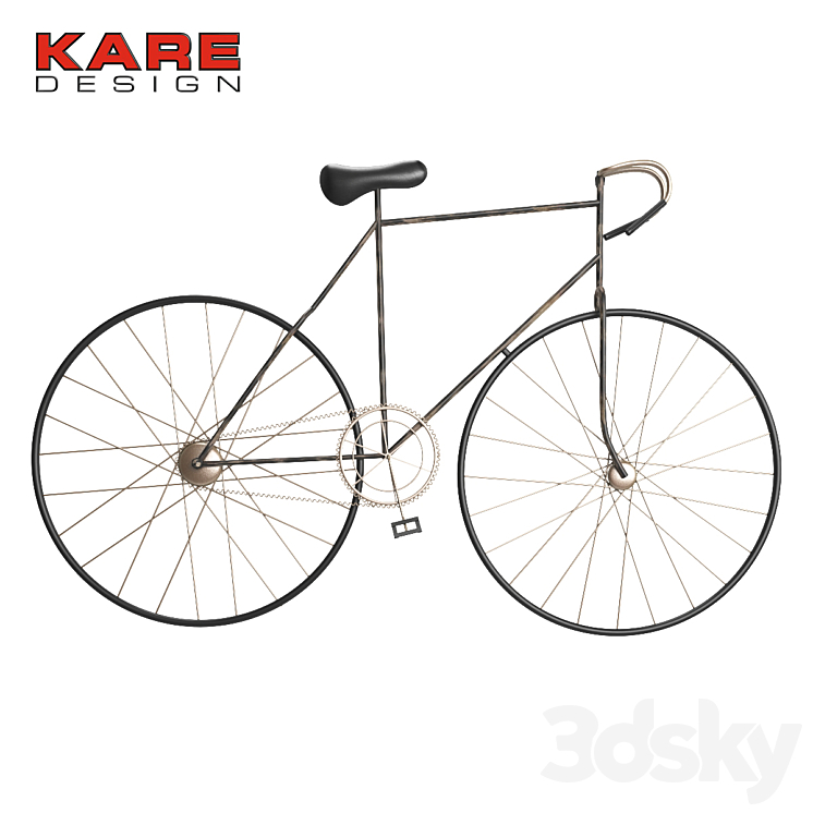 Kare Design Wall Decoration Racing Bike Other decorative objects 3D