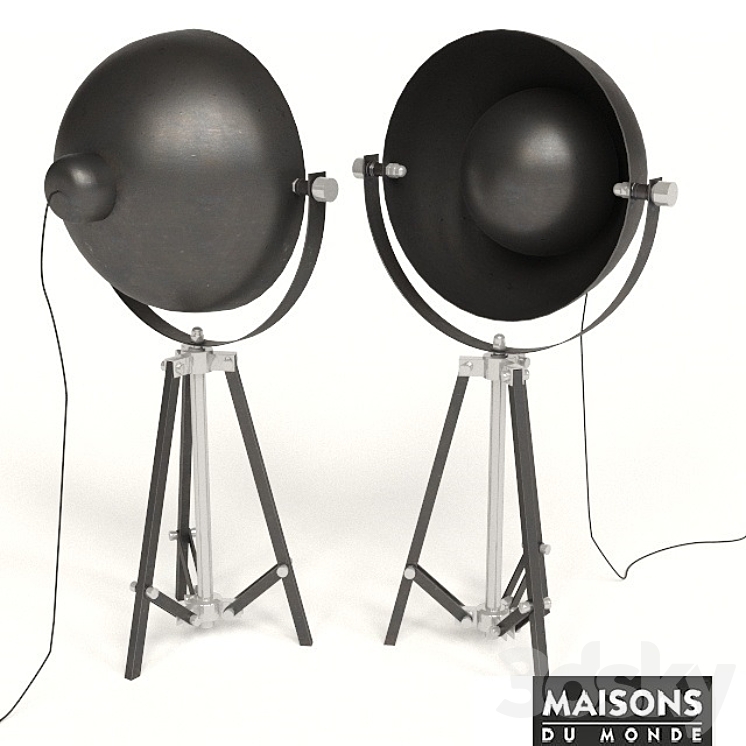 Lampe photographe maisons du monde - Floor lamp - 3D model