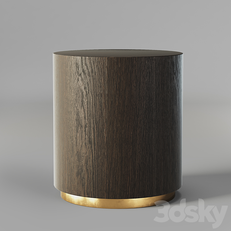 RH Machinto Round Side Table Table 3D model