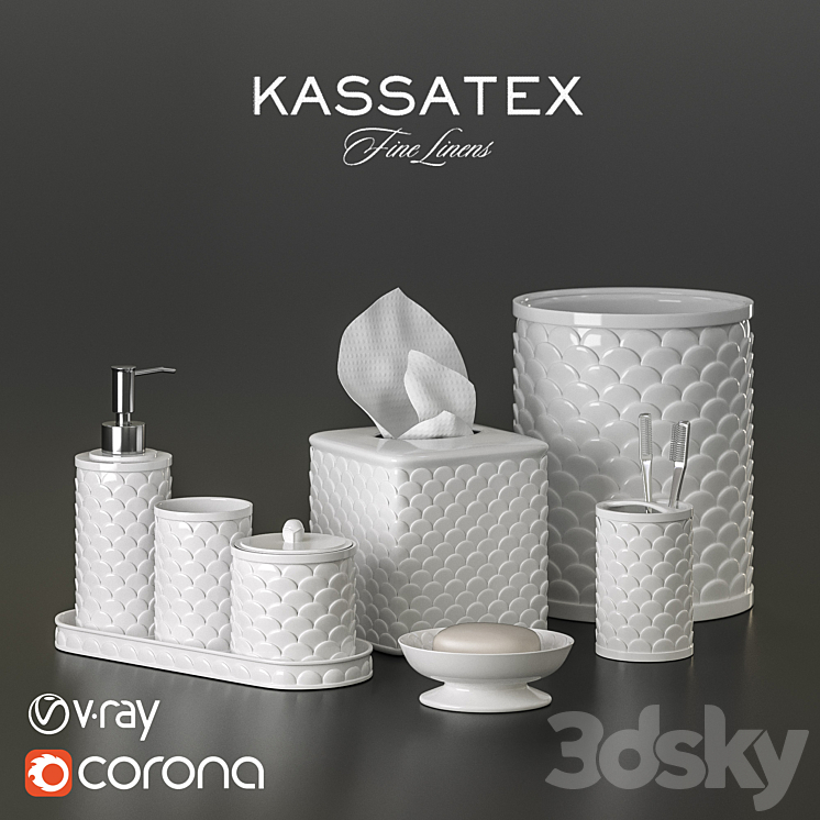 KASSATEX SCALA ACCESSORIES Bathroom accessories 3D model
