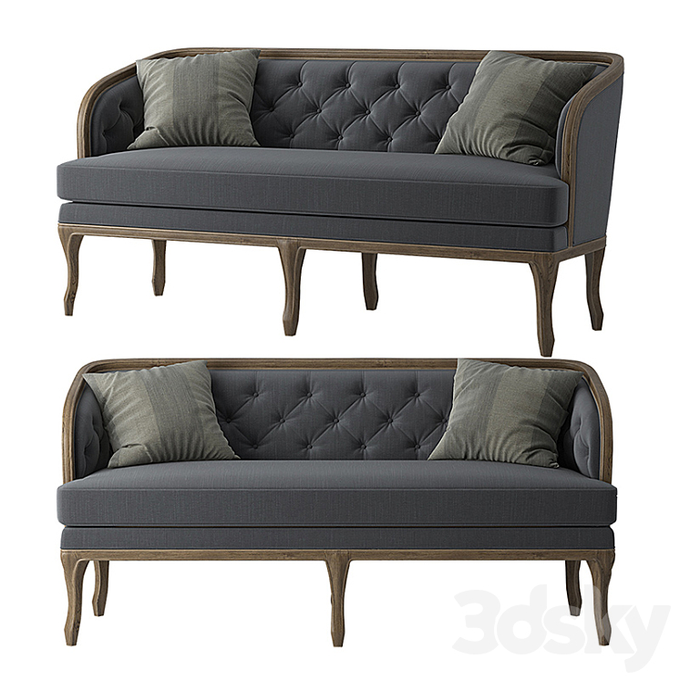 Oliver 3 Seater Sofa. Brosa Sofa 3D model
