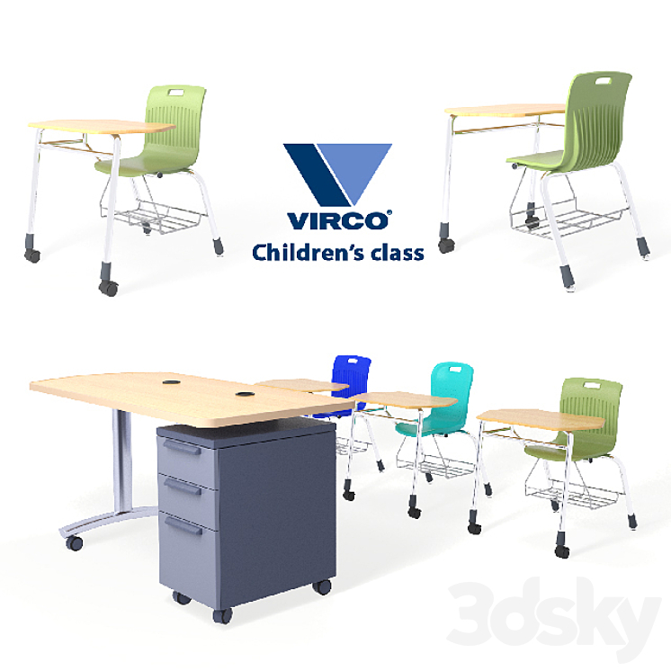 Virco School Furniture Office furniture 3D model