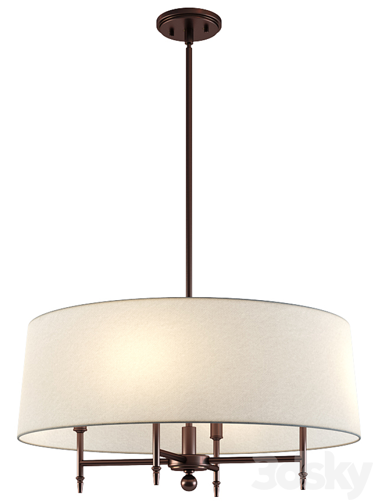 Crate and Barrel / Arlington Chandelier Pendant light 3D model