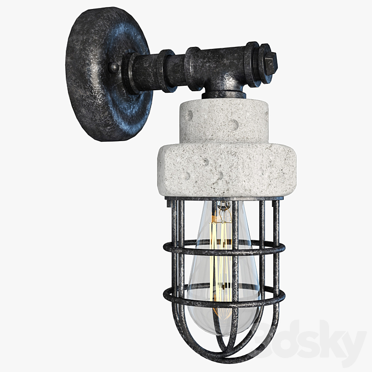 Lussole LOFT LSP-9103 - Wall light - 3D model