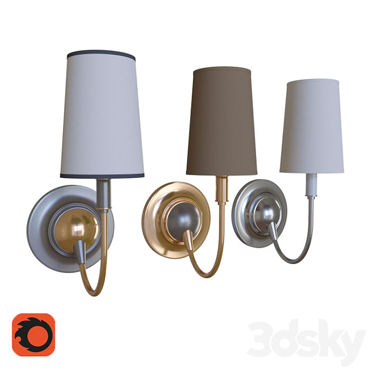 Elkins Sconce Wall light 3D model
