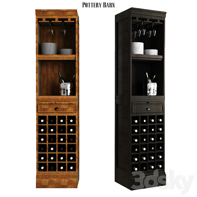 Pottery barn modular store wine bar