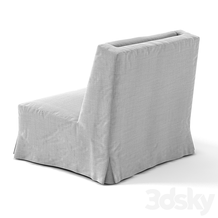 Christian liaigre latin chair 3D model Arm chair 3D model