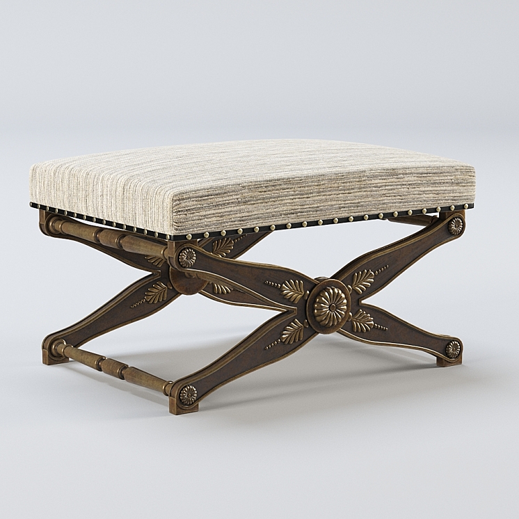 Classic Antique stool - Other soft seating - 3D model