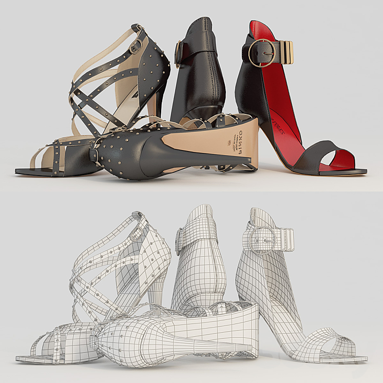 Women's shoes - Footwear - 3D model