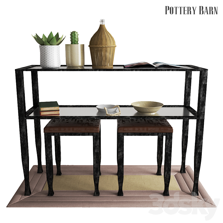 Pottery barn deals tanner console table