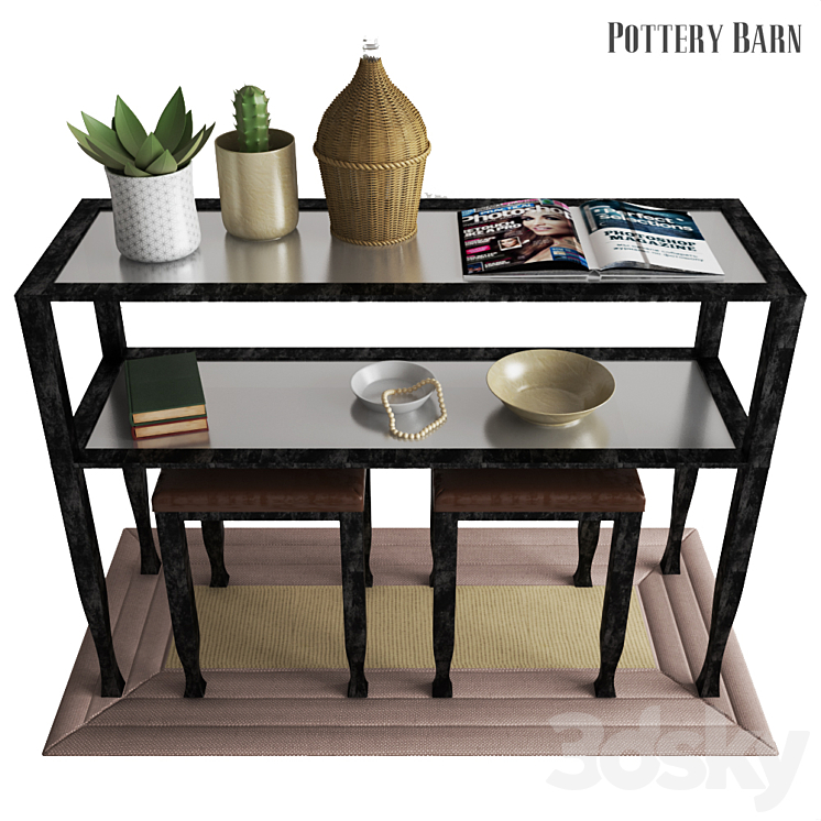 Pottery barn tanner sales console