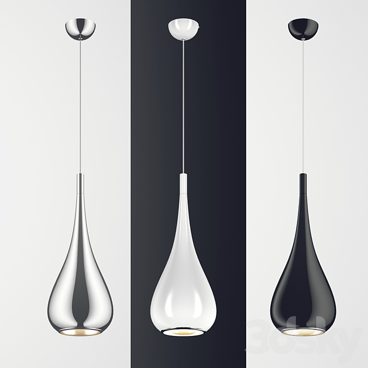 Suspension Odeon Light 2905/1, 2906/1, 2907/1 DROP - Pendant light - 3D ...