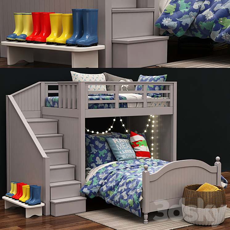 Catalina stair sales loft bed