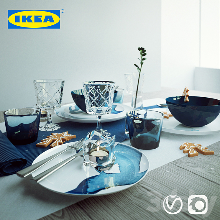 IKEA Serving set 1 Tableware 3D model