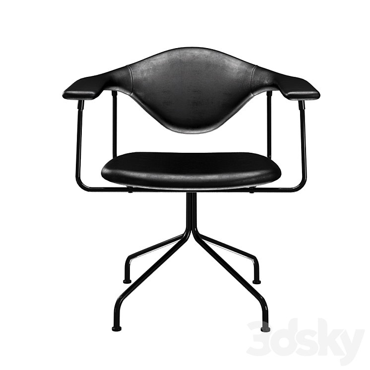 Gubi Masculo Dining Chair Swivel Chair 3D model
