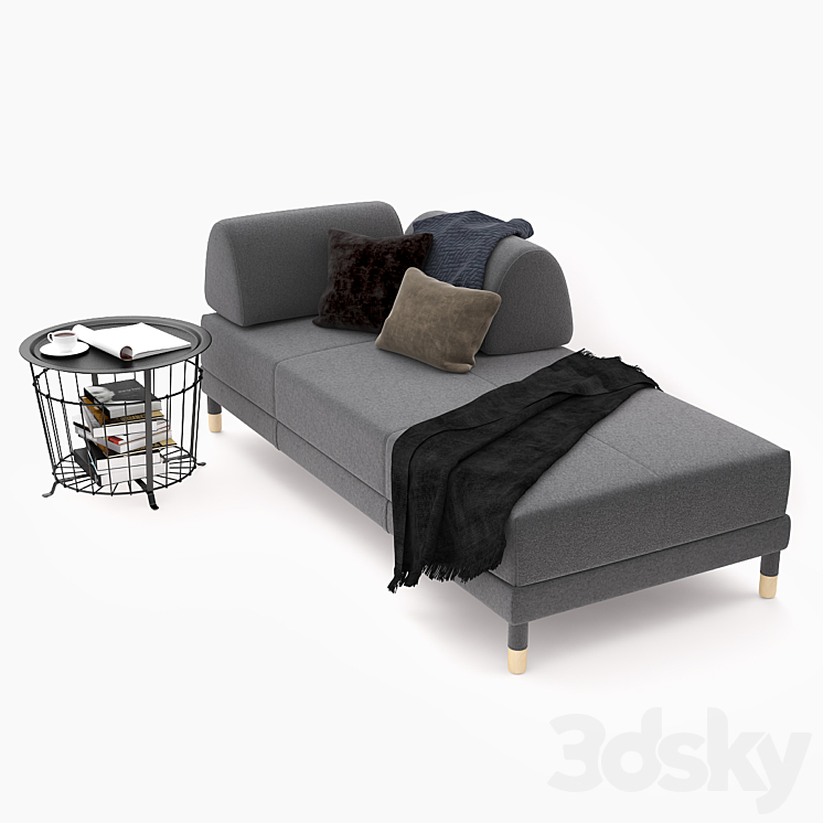 Sofa bed Ikea Flottebo. - Other soft seating - 3D model