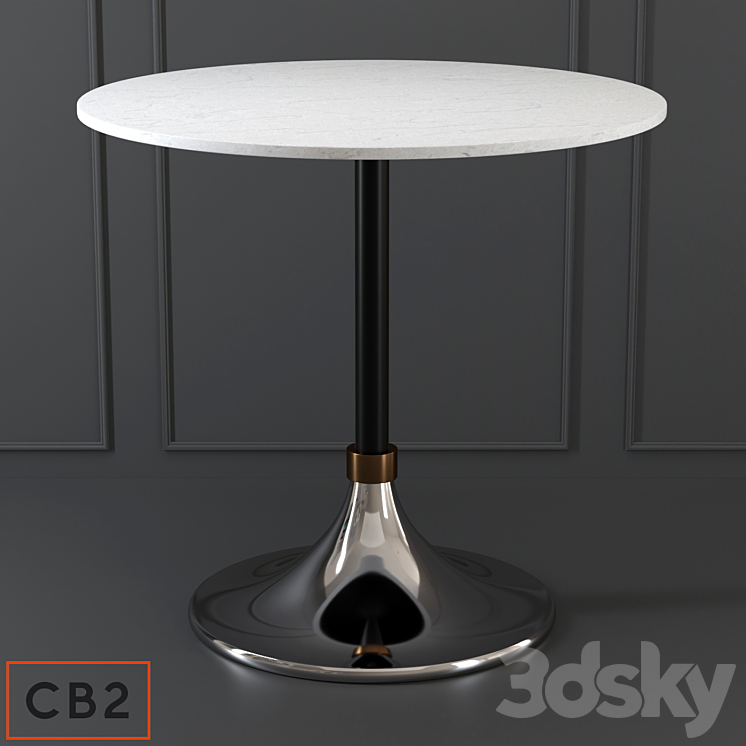 Cb2 hackney cheap marble cocktail table