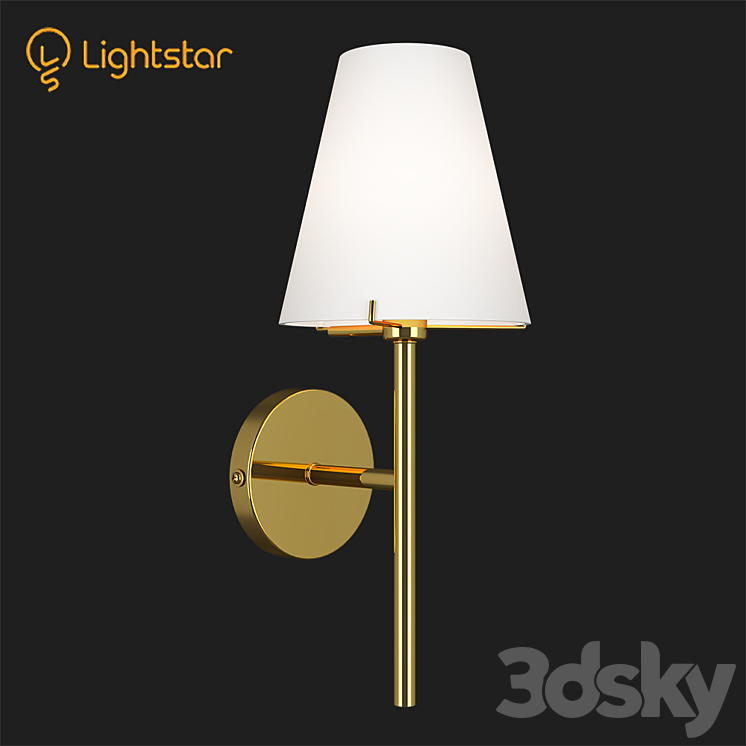 OM 75861x Diafano Lightstar - Wall light - 3D model