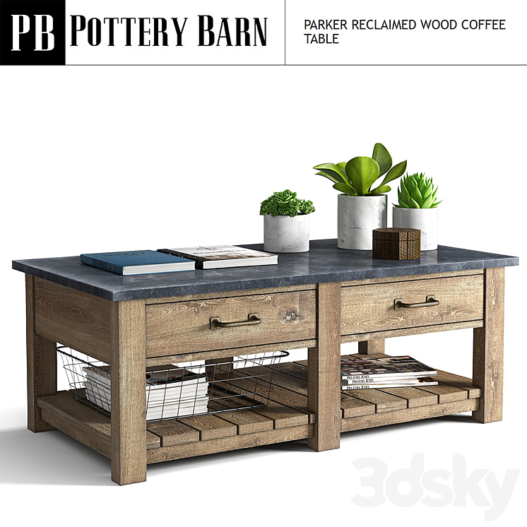 Parker reclaimed new arrivals wood coffee table