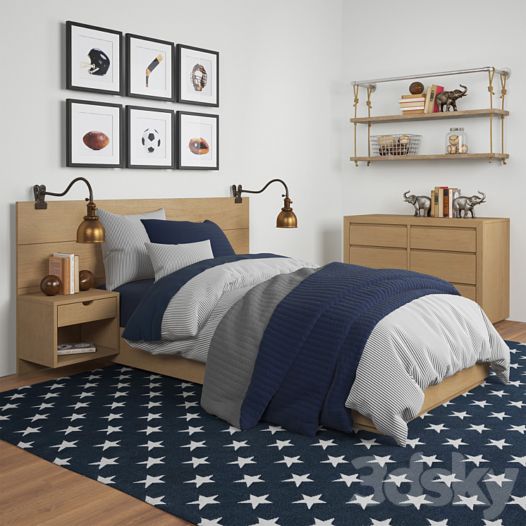 CALLUM FLOATING NIGHTSTAND PLATFORM BED, Restoration Hardware Bed