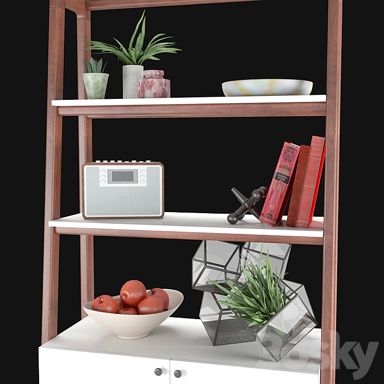 West elm outlet modern cabinet bookcase