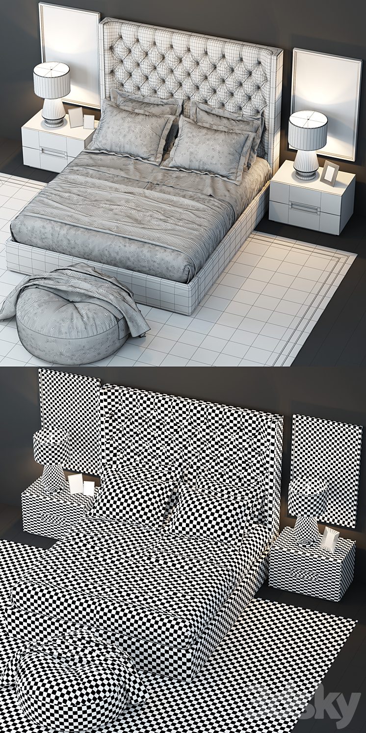 Zadie outlet tufted bed