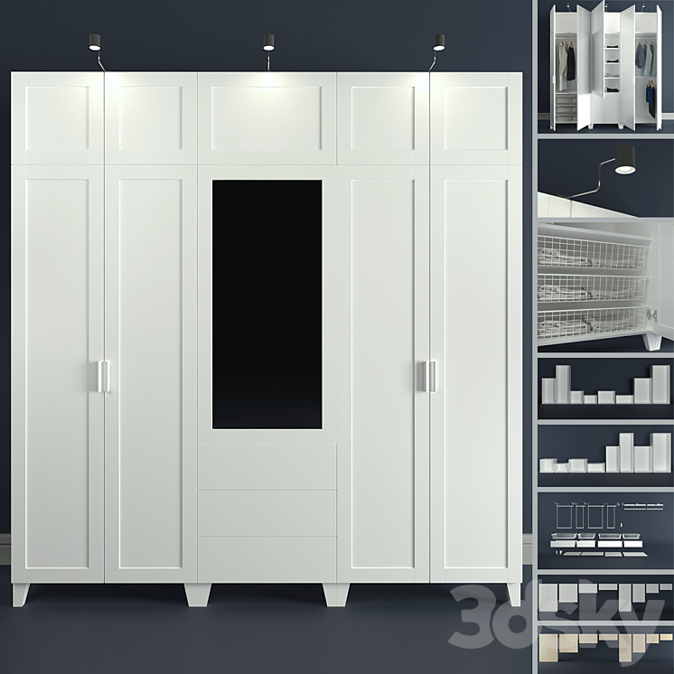 The modular system of Platsa Ikea designer . Wardrobe Display