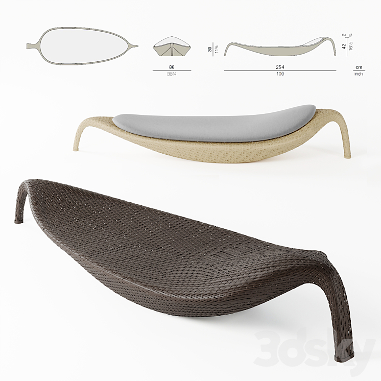 Dedon leaf lounger cheap