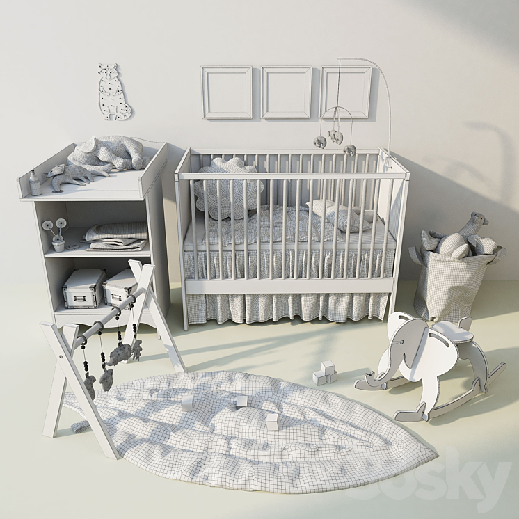 Children s Cot and changing table Solgul Solgul . Ikea Full