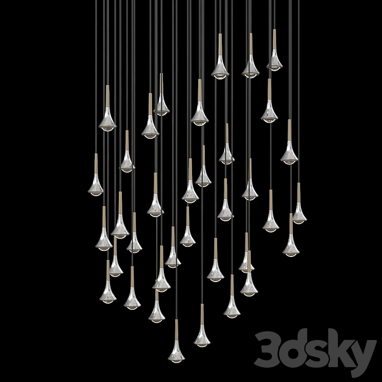 Studio Italia Rain Pendant light 3D model