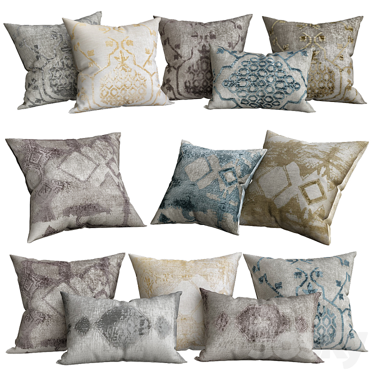 Velvet oushak pillows sales