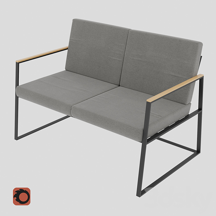 Metal sofa Special Sofa - Sofa - 3D model
