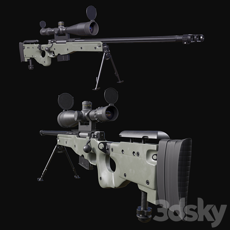 Accuracy International AWM - Miscellaneous - 3D model