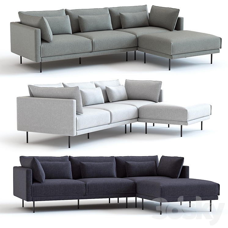West elm halsey sectional deals