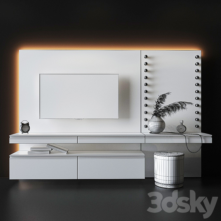 Led tv store dressing table