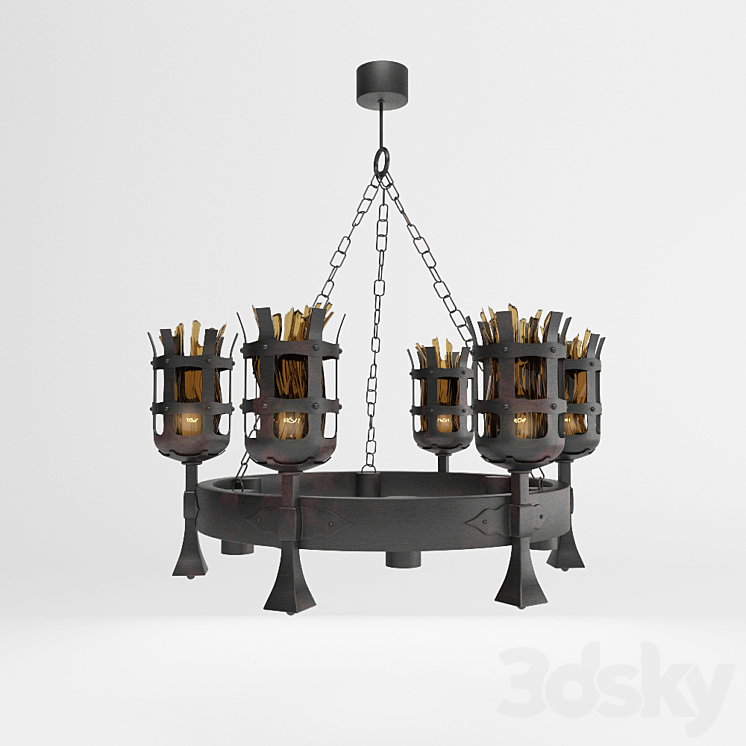 Omnilux Chandelier - Pendant light - 3D model
