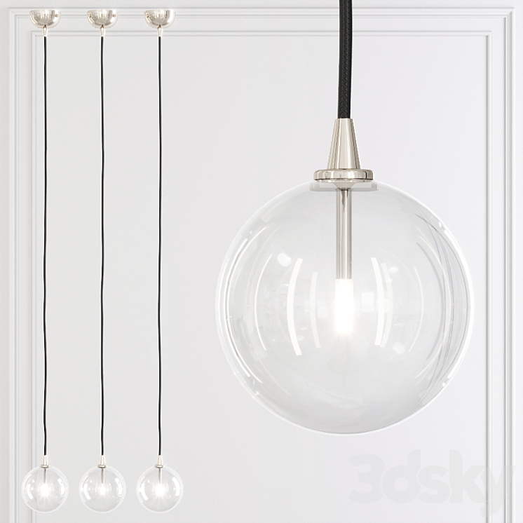 Restoration hardware glass clearance globe mobile pendant