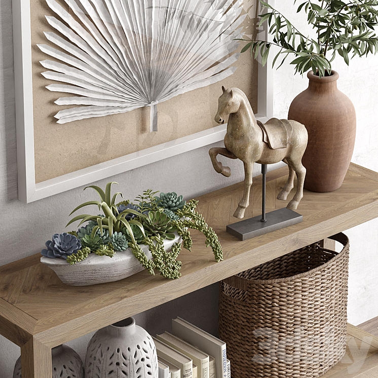 Pottery barn top griffin console table