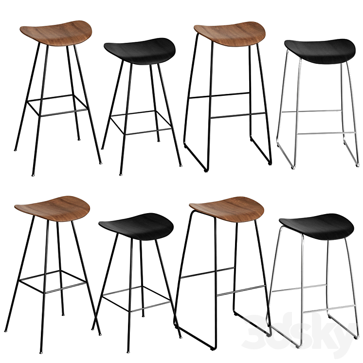 Gubi 2d deals bar stool