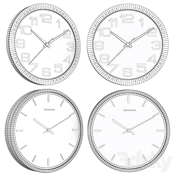 Wall clocks Watches & Clocks 3D model