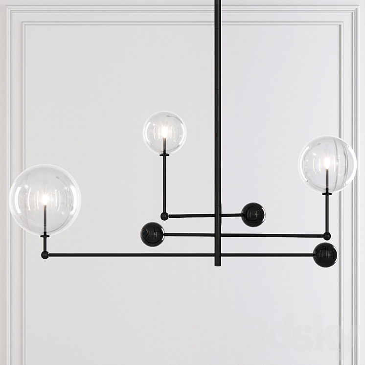 Glass globe new arrivals mobile chandelier