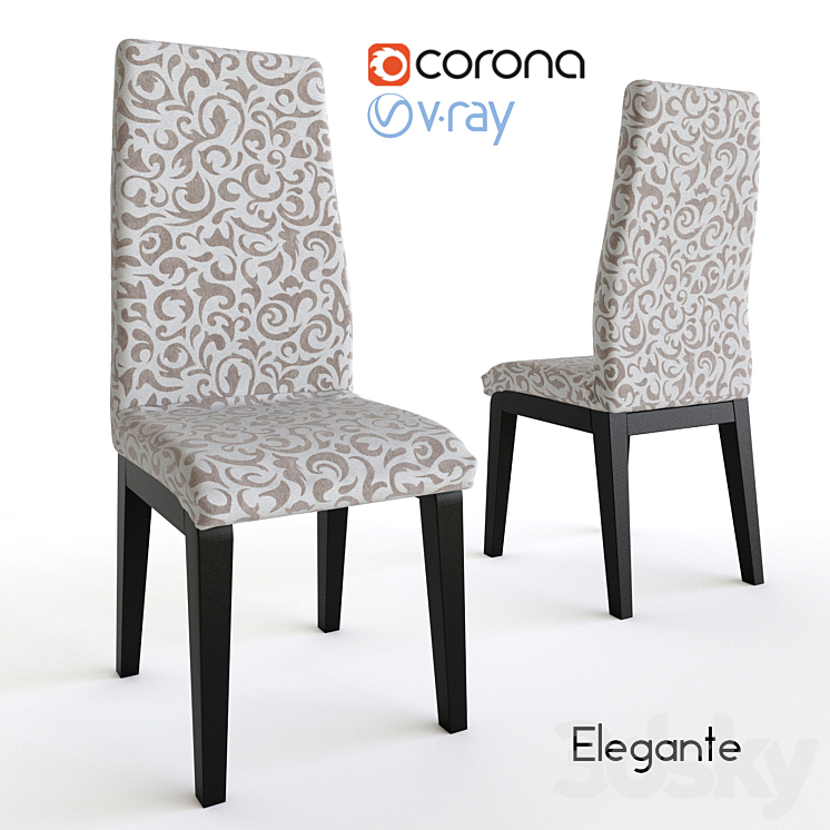 Chair Elegante Imodern - Chair - 3D model