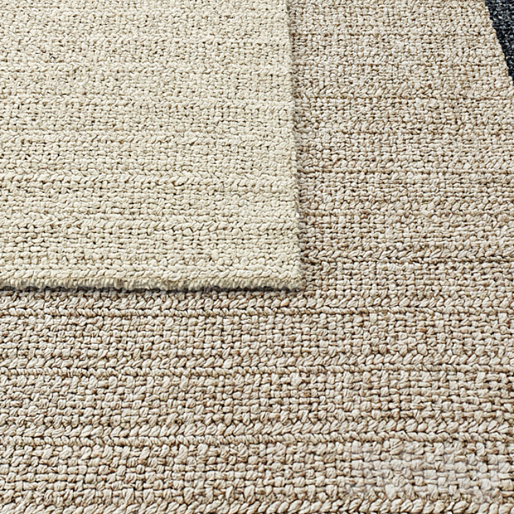 RH Bandera Braided Handwoven Wool Rug Collection Carpets 3D model