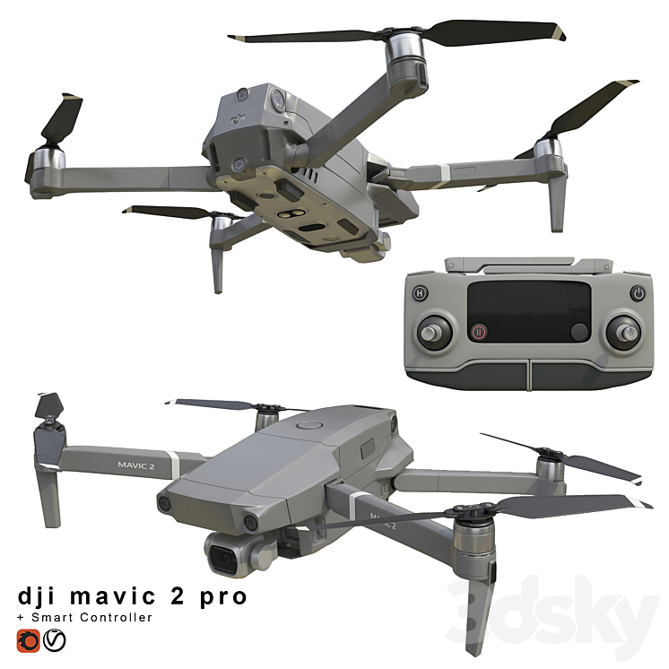 DJI Mavic PRO 2 Miscellaneous 3D model