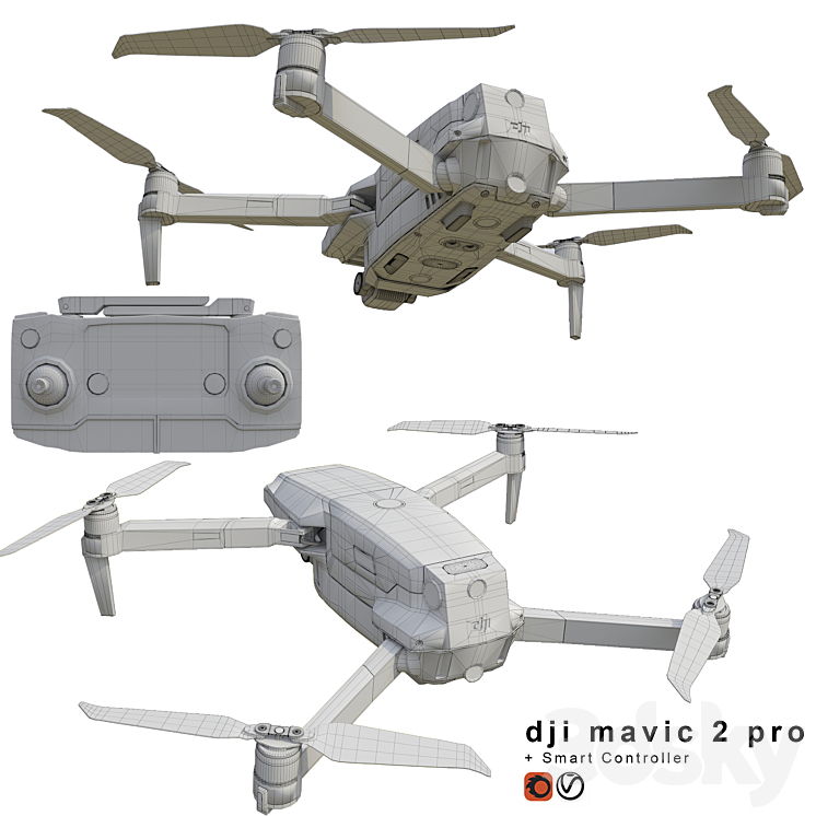 DJI Mavic PRO 2 Miscellaneous 3D model