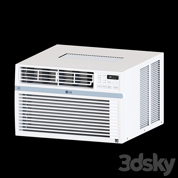 Window Air Conditioner LG LW8016ER Household appliance 3D model