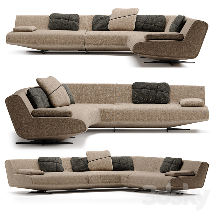 PoliformsofaSYDNEYSYTS140_SYAD180_SYTD140 Sofa 3D model