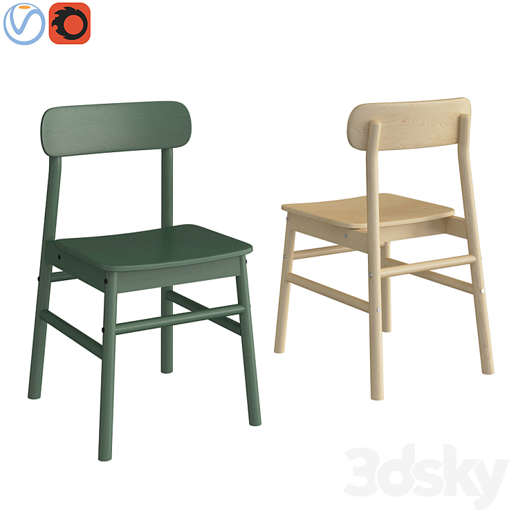 Ikea RÖNNINGE - Chair - 3D model