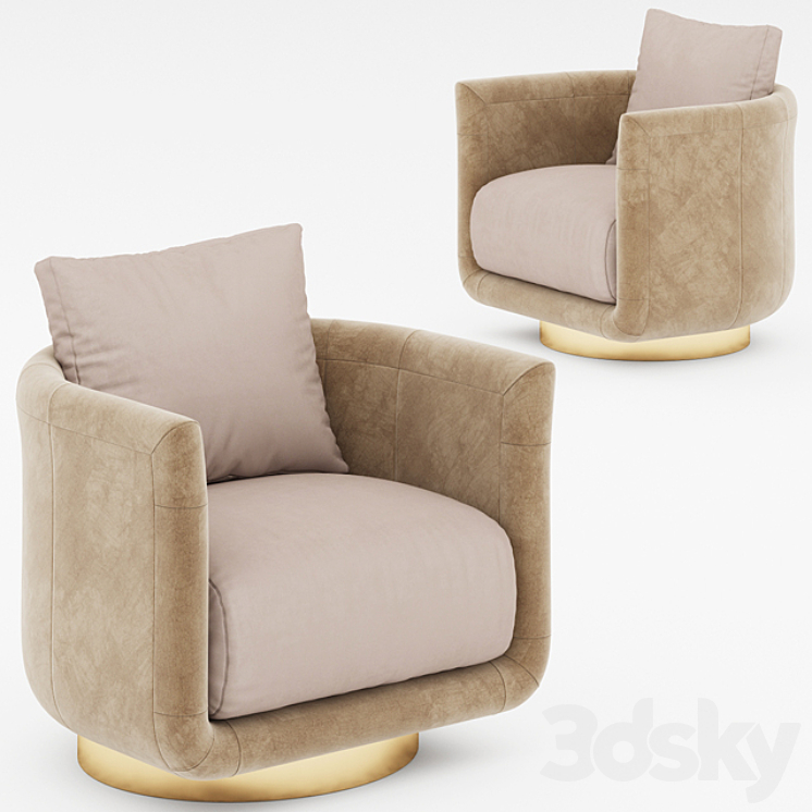 zonde Blanco Classificeren Artu armchair by Casa Fendi - Arm chair - 3D model